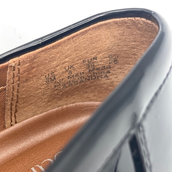 Franco Sarto Patent Leather Cassandra Black Platform Penny Loafer - Picture 8 of 8